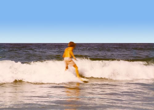 A girl with wet hair