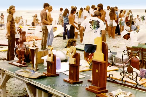 By the board racks