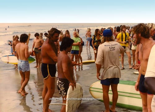 Boards at the waterline