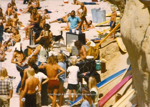 Boards and bodies against the bluff