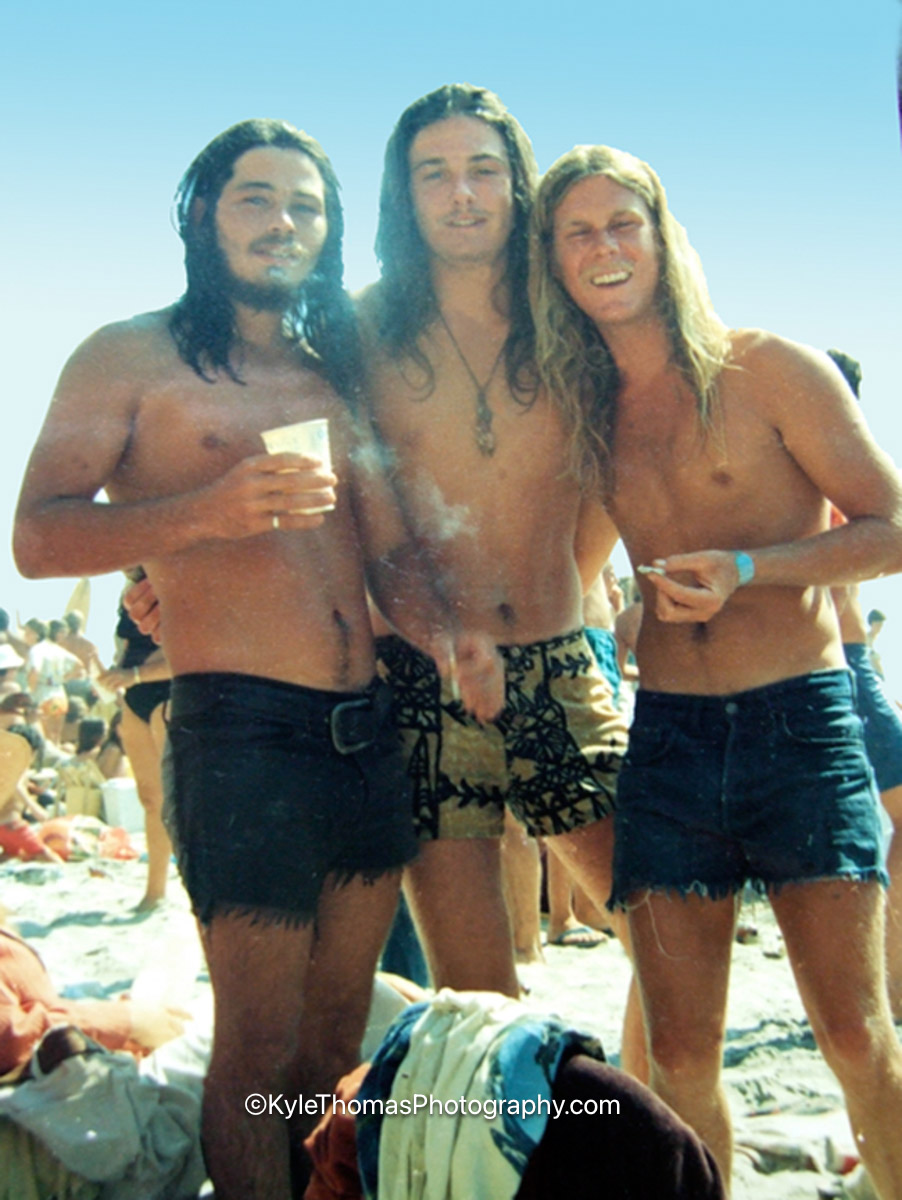 Steve Addison at the 1975 Stonesteps Surfing Contest, Encinitas