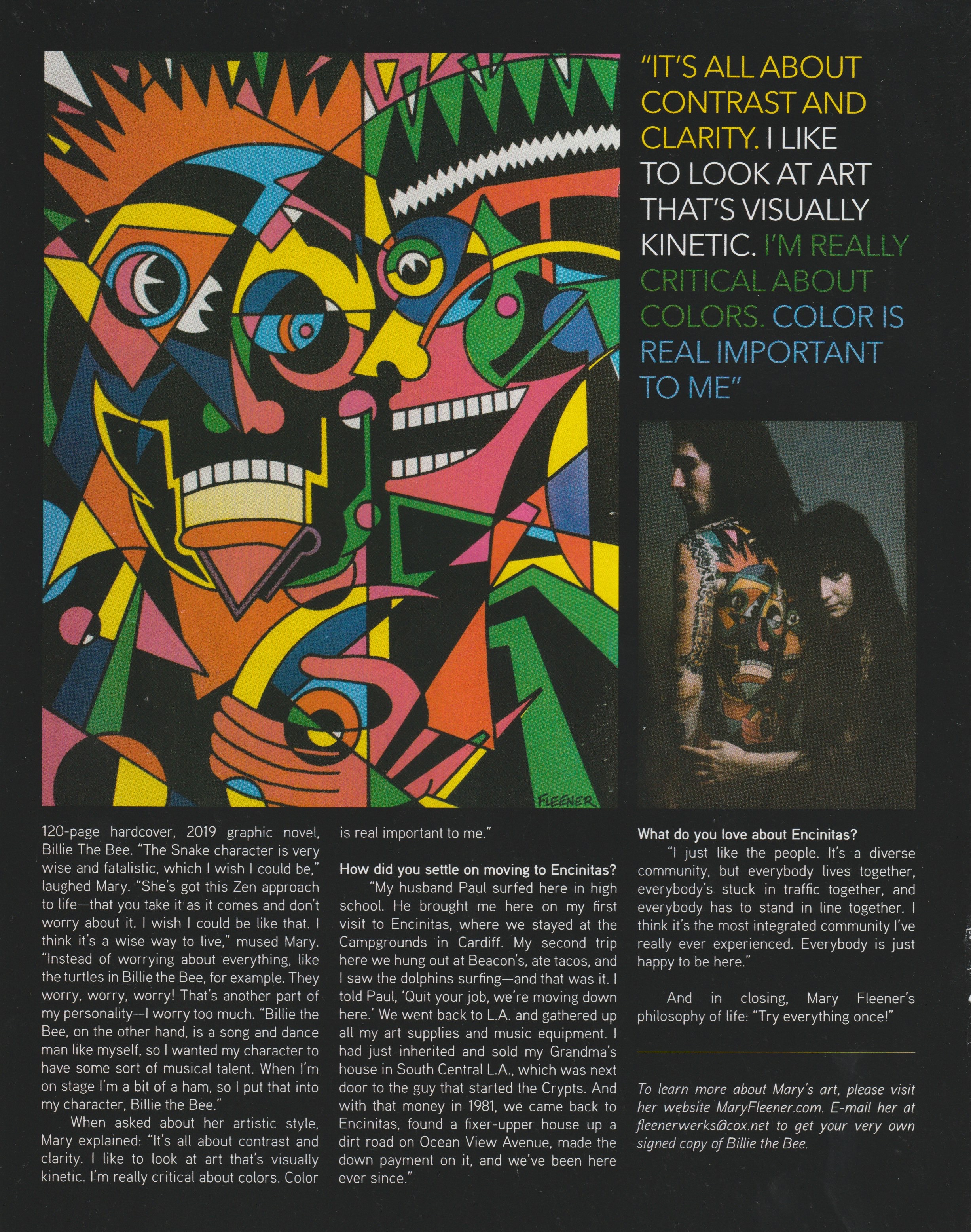 Twisted Between the Ears, as it ran in Encinitas Magazine, page 22