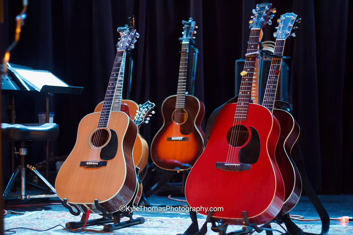 Darius Degher's guitars on stage