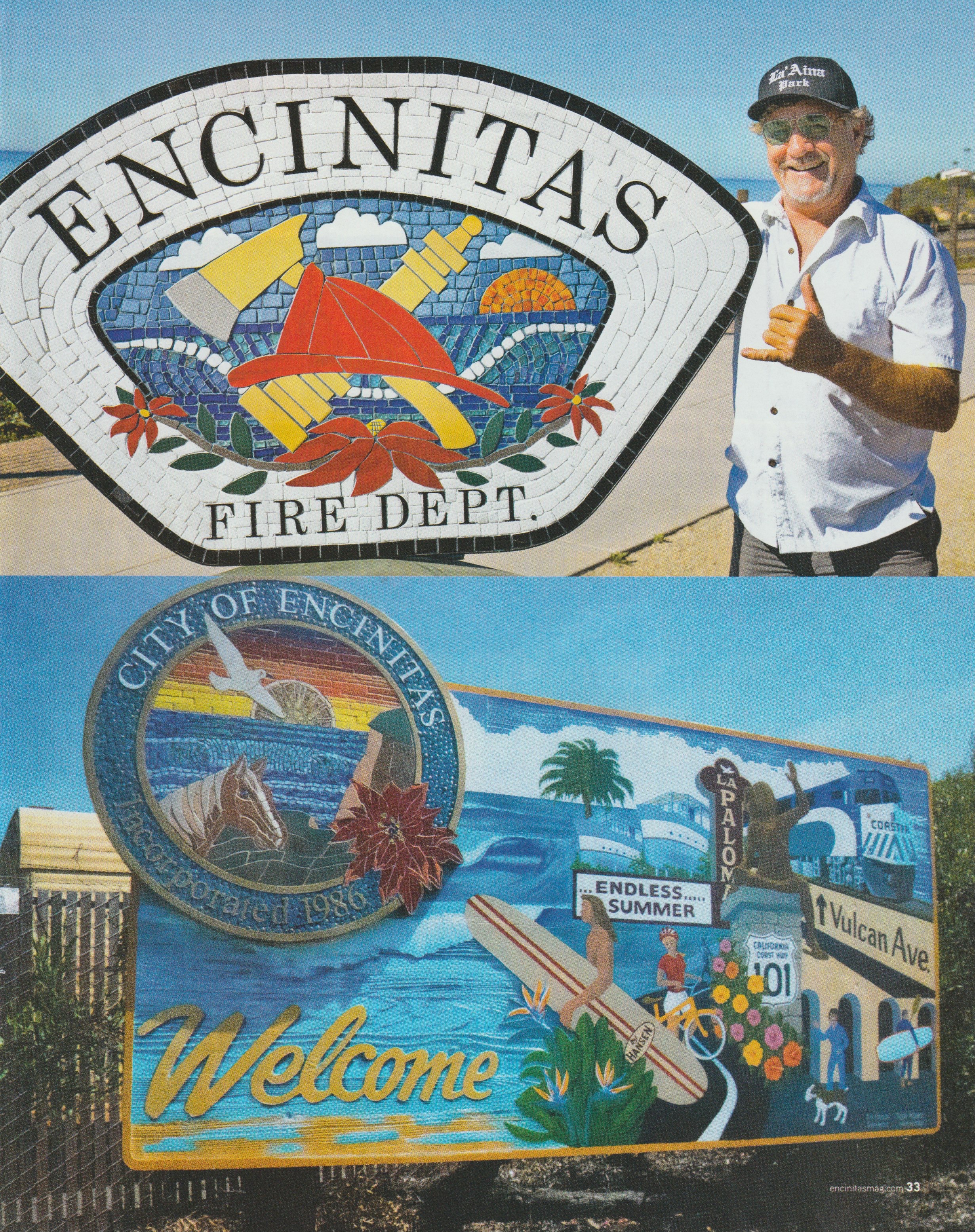 Terry Michael Weaver, as it ran in Encinitas Magazine, page 33